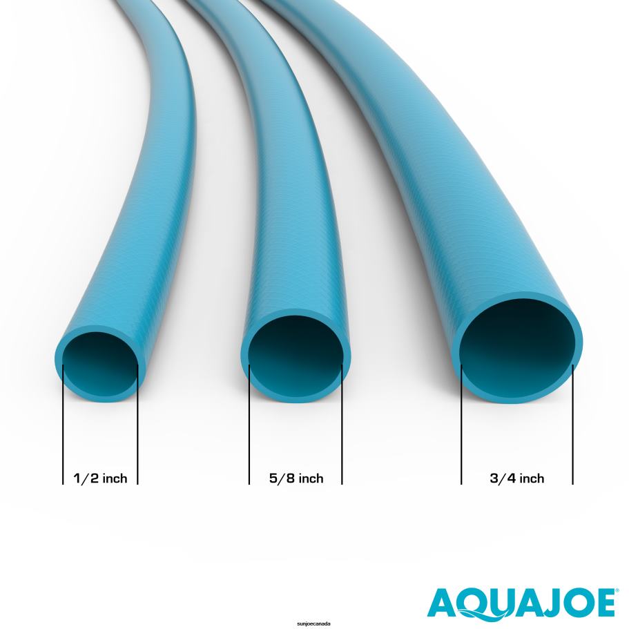 Tools | Sun Joe Aqua Joe AJFJH100-PRO Ultra Flexible Kink Free Fiberjacket Garden Hose | 100-Foot | Metal Fittings X862F846