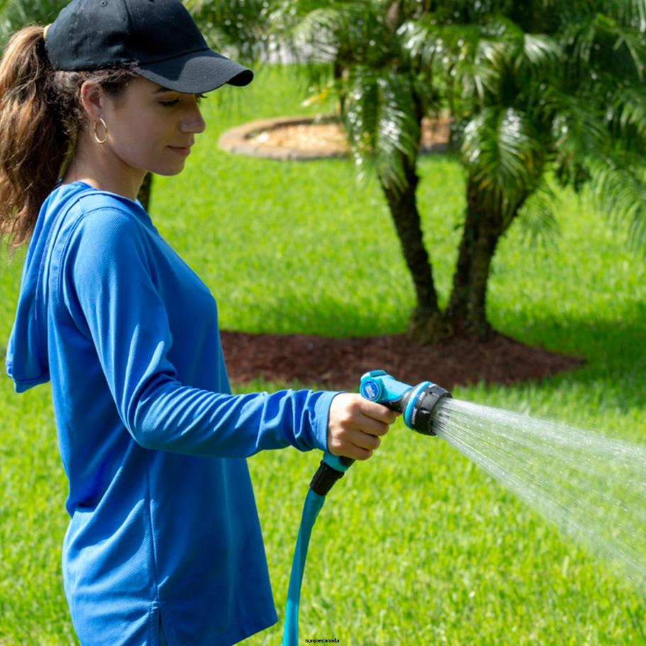 Tools | Sun Joe Aqua Joe Indestructible Watering Bundle | Includes Heavy Duty Stainless Steel Hose, Indestructible Multi-Function Nozzle, and Indestructible Tripod Sprinkler X862F459