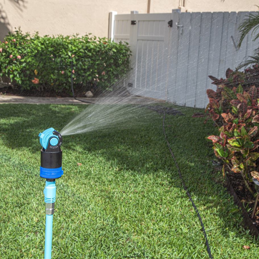 Tools | Sun Joe Aqua Joe Indestructible Watering Bundle | Includes Heavy Duty Stainless Steel Hose, Indestructible Multi-Function Nozzle, and Indestructible Tripod Sprinkler X862F459