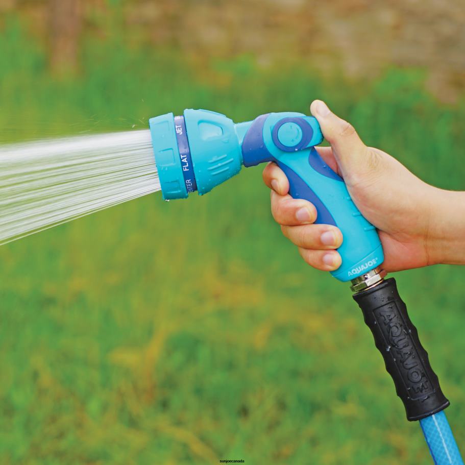 Tools | Sun Joe Aqua Joe AJHN101 Indestructible Series Non-Slip Grip Hose Nozzle | W/ Thumb Control & One Touch Smart Throttle | 7-Spray Patterns X862F476