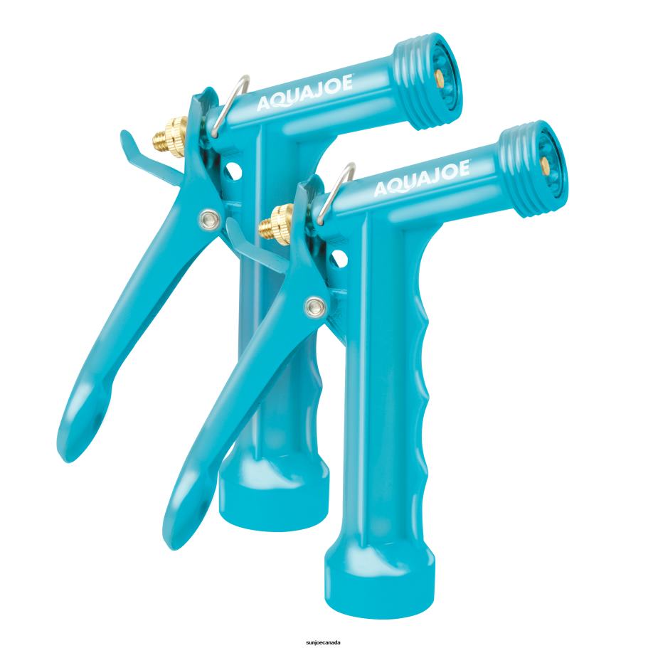 Tools | Sun Joe Aqua Joe AJPGN-2PK Full Metal Pistol Grip Hose Nozzle | 2-Pack | 3 Spray Patterns X862F481