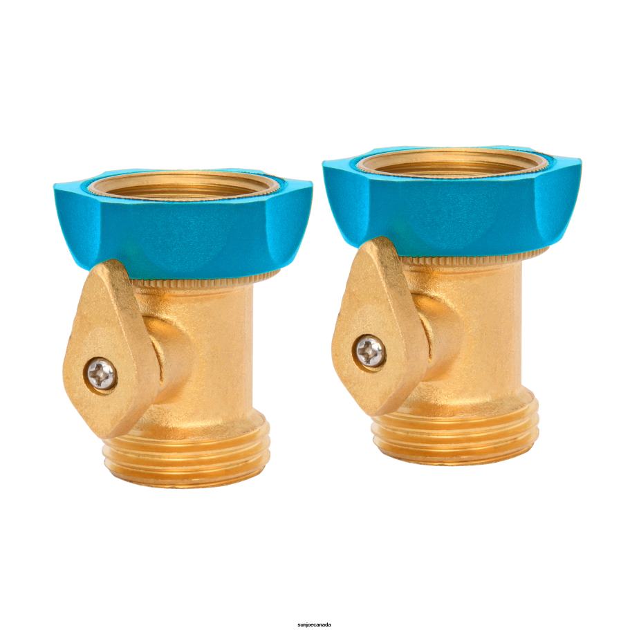 Tools | Sun Joe Aqua Joe AJ-IHE-2PK Indestructible Series Heavy-Duty Hose Shut Off Valve | Brass Construction | 2-Pack X862F480