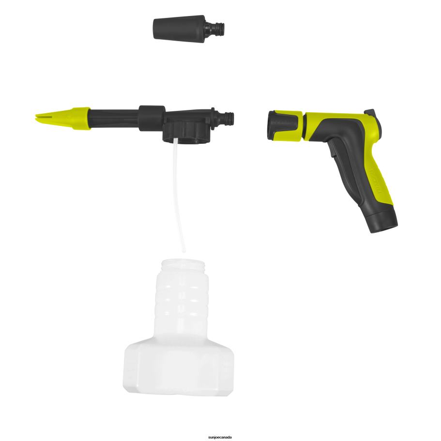 Tools | Sun Joe Aqua Joe AJ-SPXN-PRO-SJG 2-in-1 All-Purpose Garden Hose-Powered Adjustable Foam Cannon Spray Gun Kit | W/ Bristle Brush and Detailer Sponge Attachments | Quick-Connect (Green) X862F851