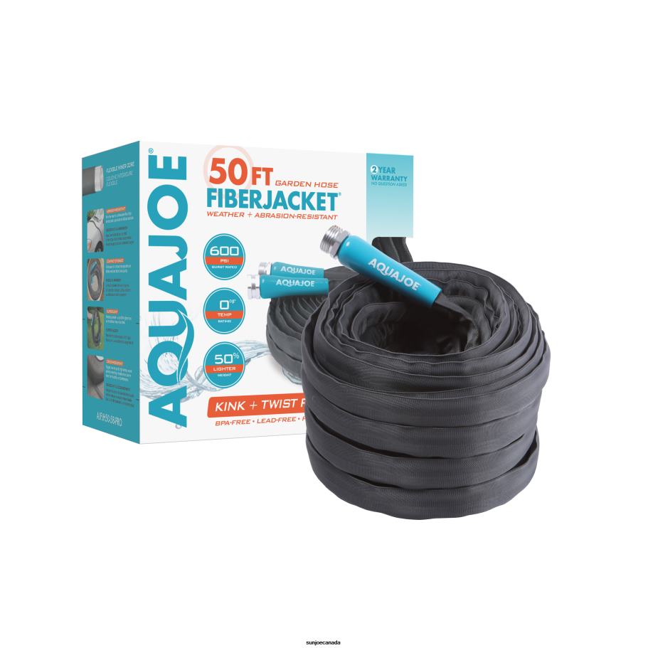 Tools | Sun Joe Aqua Joe Hose Powered Foamer Cannon Car Wash Kit | Includes Hose Powered Foam Cannon, 50-Foot PRO Hose, and Auto Foam Car Wash Soap X862F482
