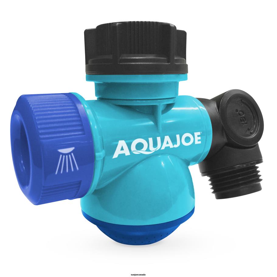 Tools | Sun Joe Aqua Joe SJI-MFGA1-AQU Multi-Function Outdoor Faucet and Garden Hose Tap Connector, Blue X862F487