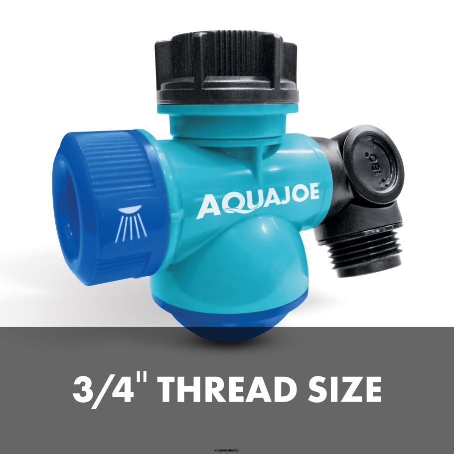 Tools | Sun Joe Aqua Joe SJI-MFGA1-AQU Multi-Function Outdoor Faucet and Garden Hose Tap Connector, Blue X862F487