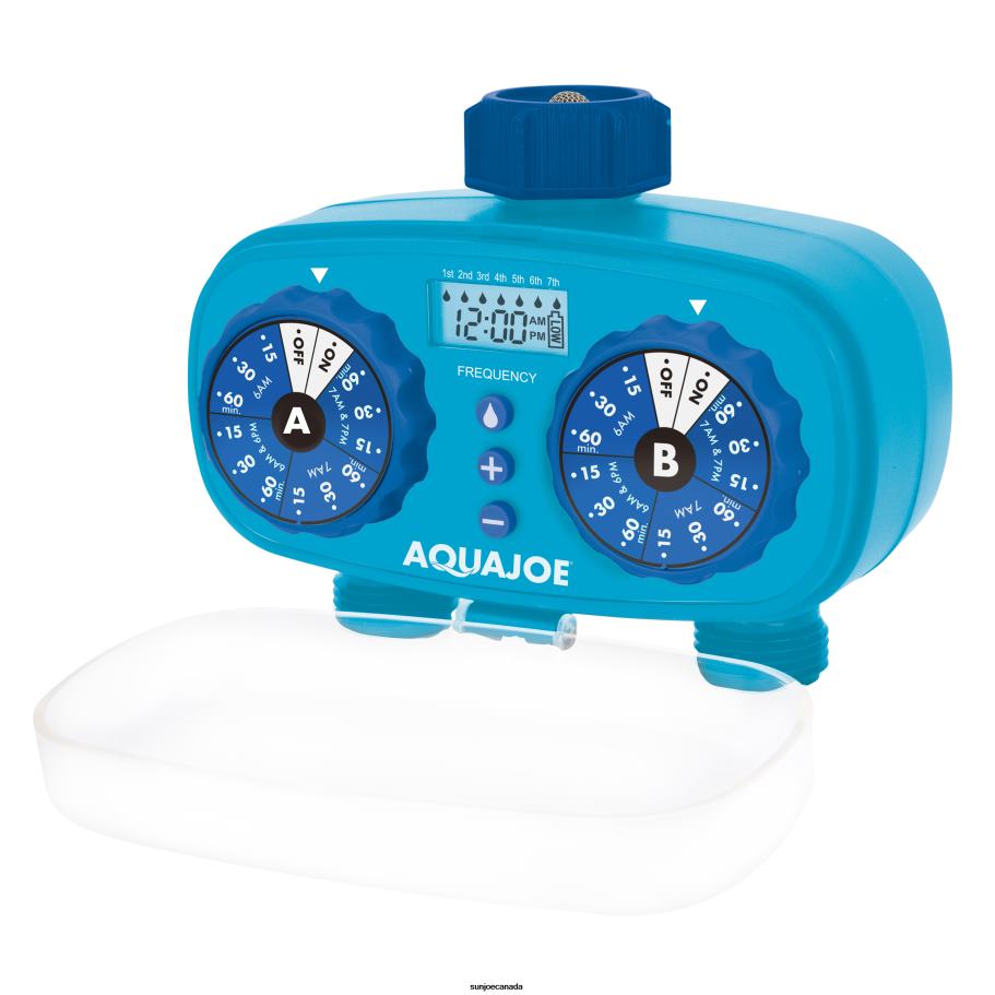Tools | Sun Joe Aqua Joe AJ-ET2Z 2-Zone Electronic Water Timer | Customizable Programs | 2 Connections X862F237