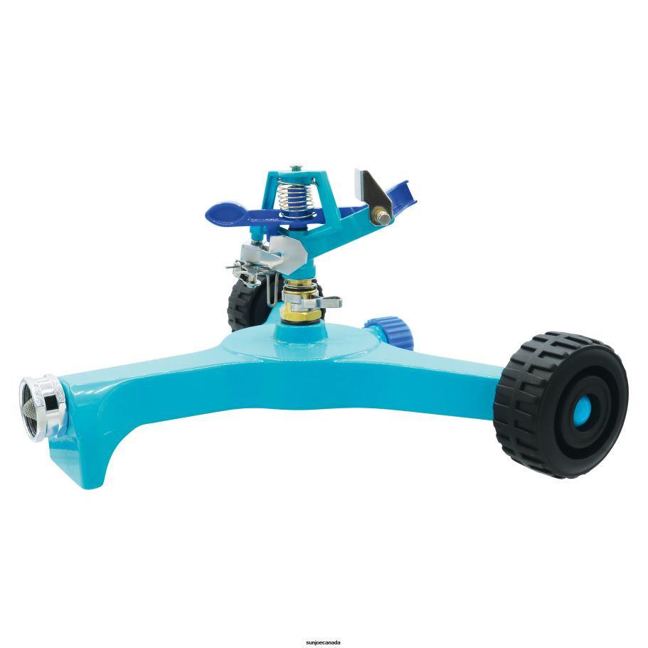Tools | Sun Joe Aqua Joe AJ-IS10WB Indestructible Zinc Impulse 360 Degree Sprinkler | Customizable Coverage | Wheeled Base | 1390 sq ft Max Coverage X862F852