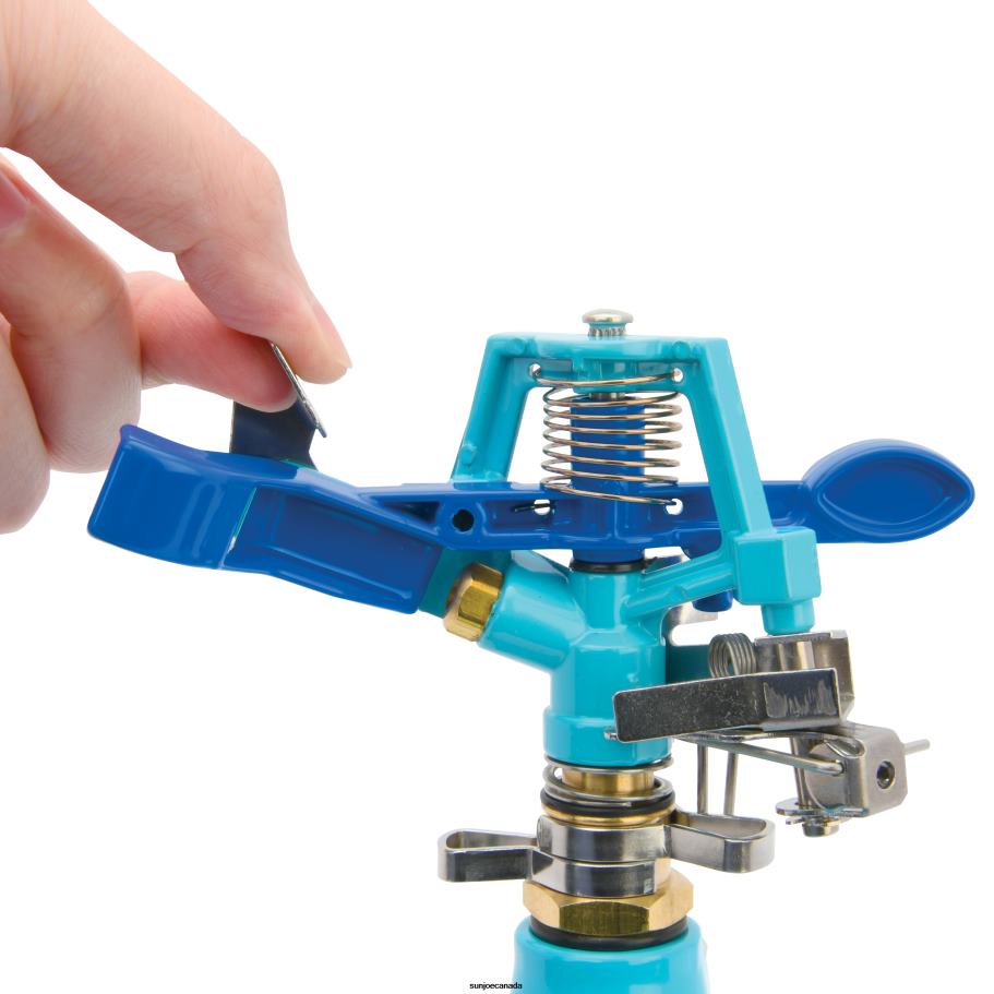 Tools | Sun Joe Aqua Joe AJ-IS6WB Indestructible Zinc Impulse 360 degrees Sprinkler | Customizable Coverage | Wheeled Base | 1390 sq ft Max Coverage X862F489