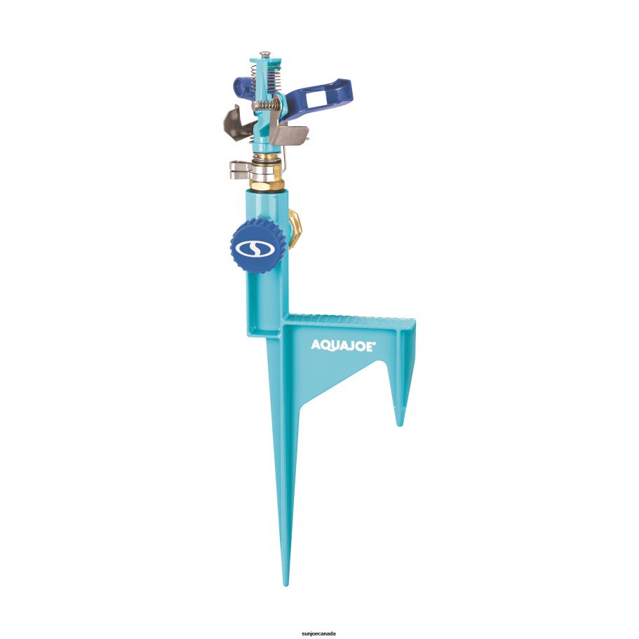 Tools | Sun Joe Aqua Joe AJ-ISH-2PK Indestructible Zinc Impulse 360 degrees Sprinkler W/ Step Spike | Customizable Coverage | 1,400 Sq. Ft. Max Coverage | 2 Pack X862F264