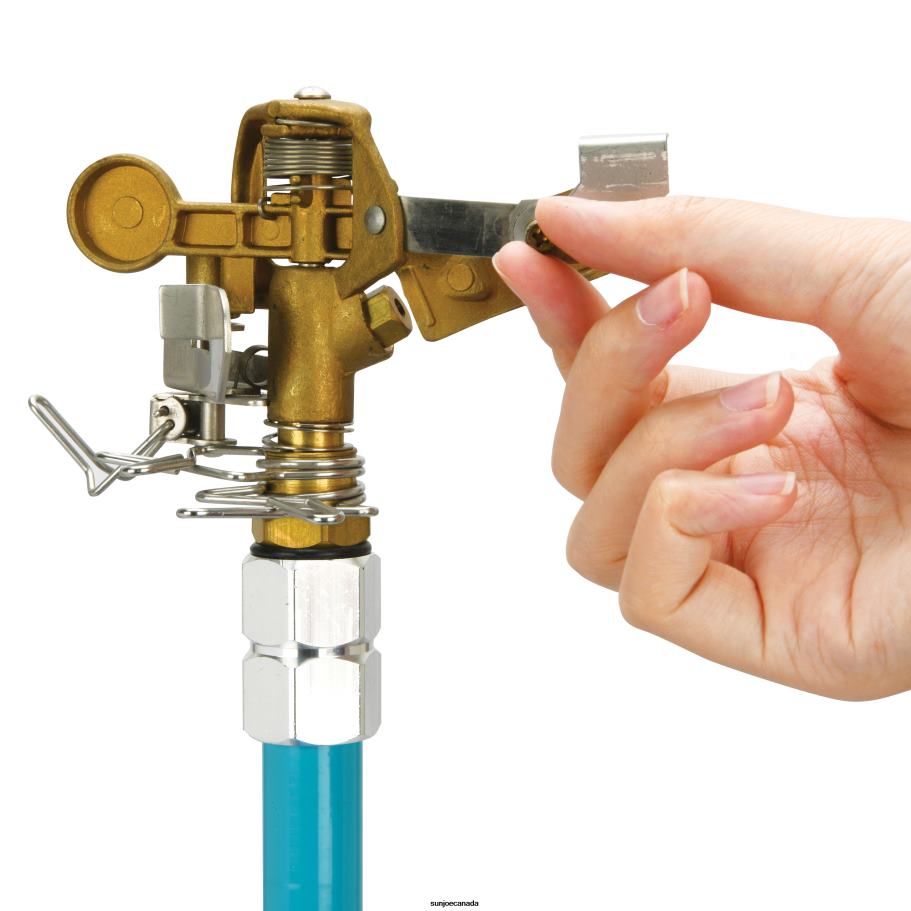 Tools | Sun Joe Aqua Joe AJ-IST39BM Indestructible Brass Impulse 360 Degree Sprinkler | Telescoping | 1390 sq ft Max Coverage X862F322
