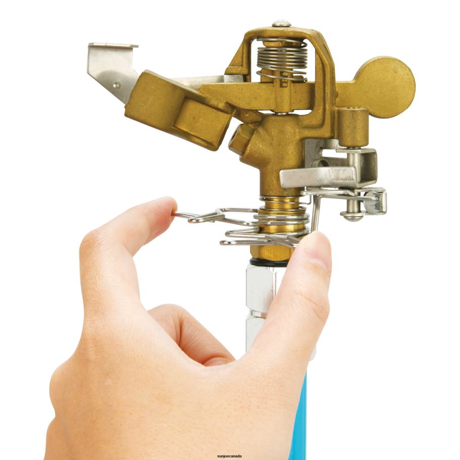 Tools | Sun Joe Aqua Joe AJ-IST39BM Indestructible Brass Impulse 360 Degree Sprinkler | Telescoping | 1390 sq ft Max Coverage X862F322