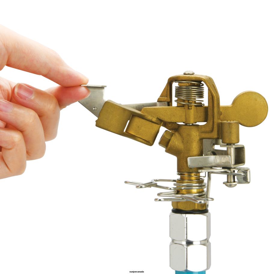 Tools | Sun Joe Aqua Joe AJ-IST39BM Indestructible Brass Impulse 360 Degree Sprinkler | Telescoping | 1390 sq ft Max Coverage X862F322