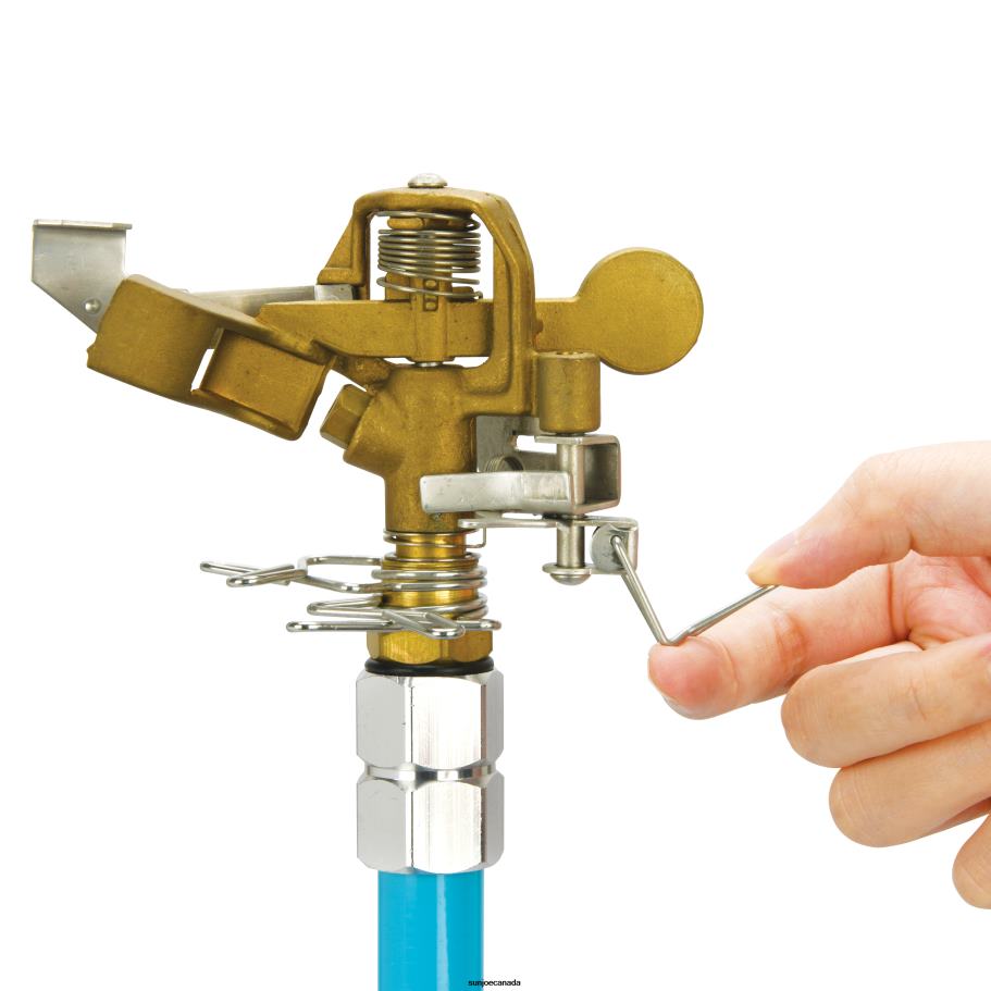 Tools | Sun Joe Aqua Joe AJ-IST39BM Indestructible Brass Impulse 360 Degree Sprinkler | Telescoping | 1390 sq ft Max Coverage X862F322