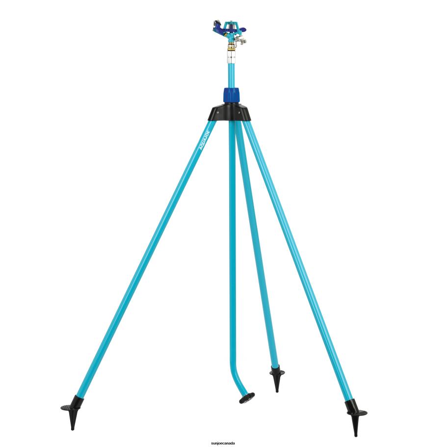 Tools | Sun Joe Aqua Joe AJ-IST72ZM Indestructible Zinc Impulse 360 degrees Telescoping Tripod Sprinkler | Customizable Coverage | Extends from 42-72-inches | 1390 sq ft Max Coverage X862F498