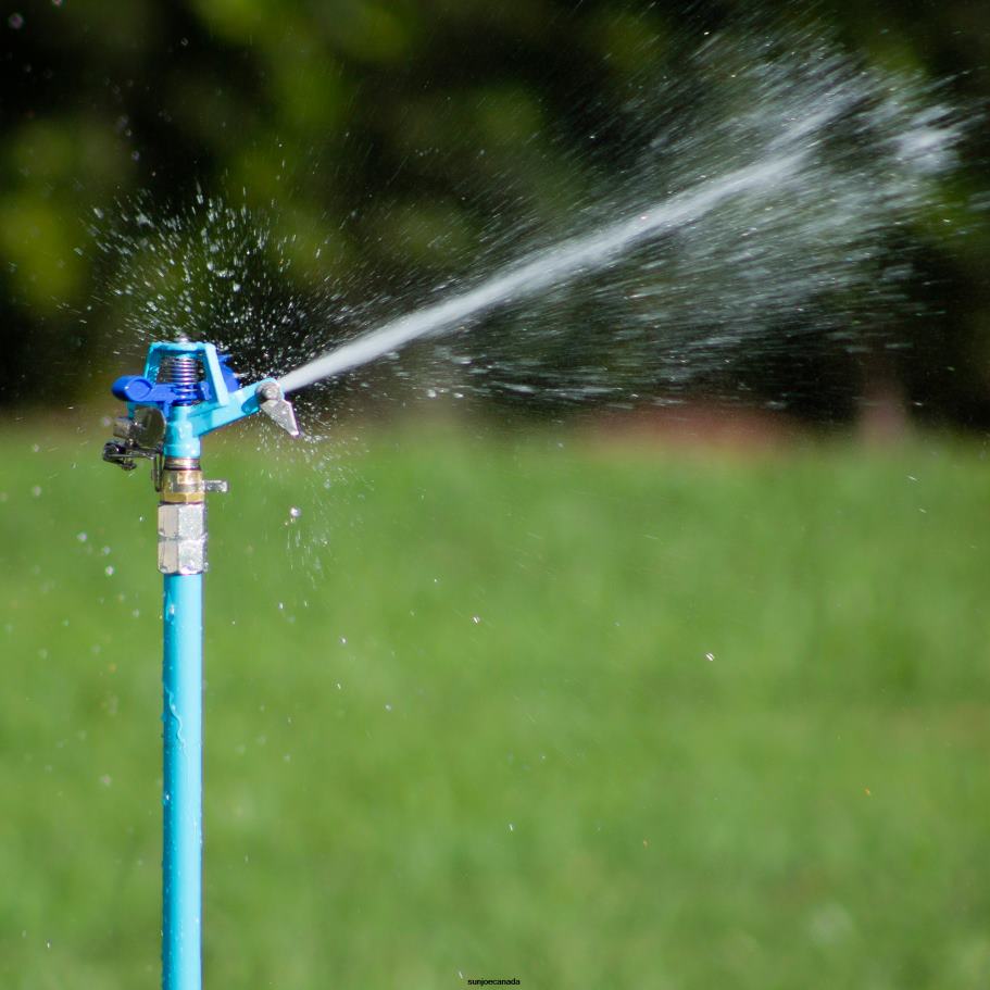 Tools | Sun Joe Aqua Joe AJ-IST72ZM Indestructible Zinc Impulse 360 degrees Telescoping Tripod Sprinkler | Customizable Coverage | Extends from 42-72-inches | 1390 sq ft Max Coverage X862F498