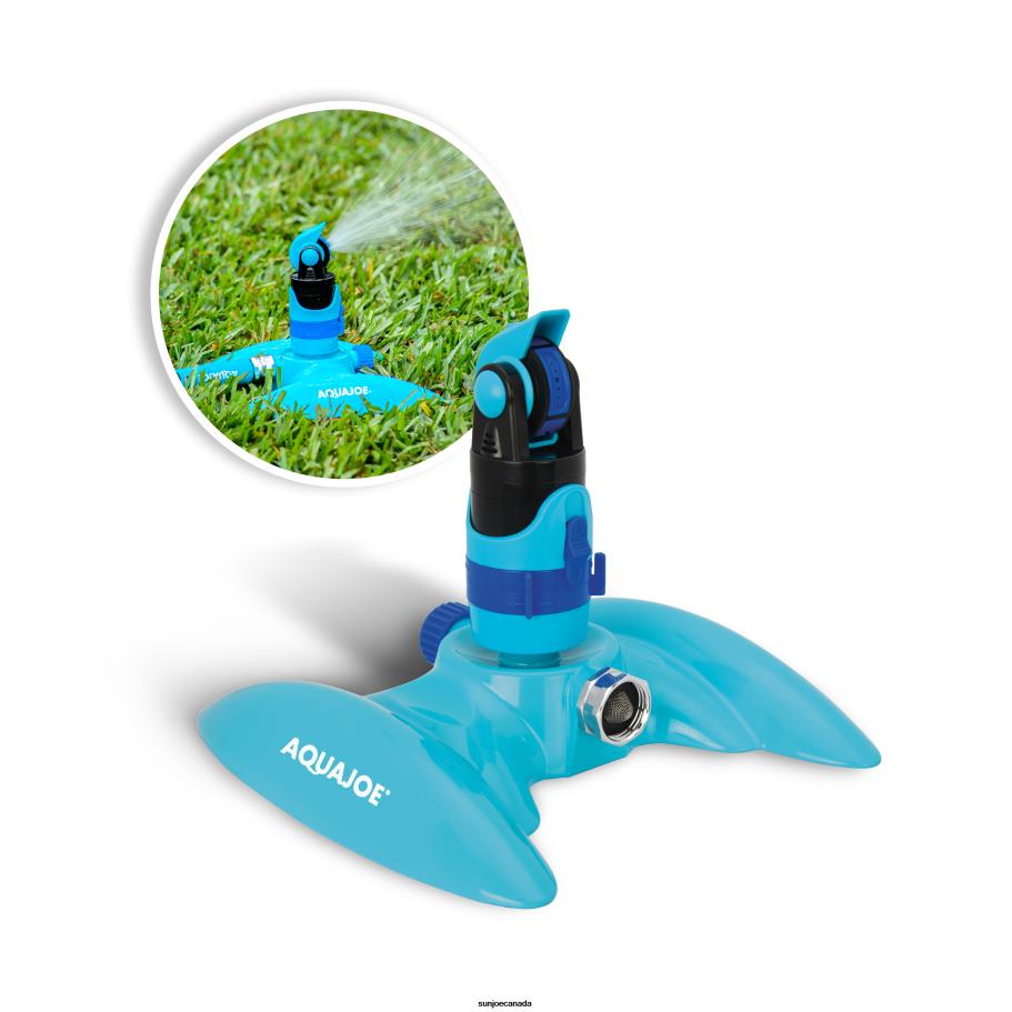 Tools | Sun Joe Aqua Joe AJ-MSSBM Turbo Drive 360o Sprinkler | 4 Spray Patterns | Customizable Coverage | 3,740 Sq. Ft. Max Coverage X862F492