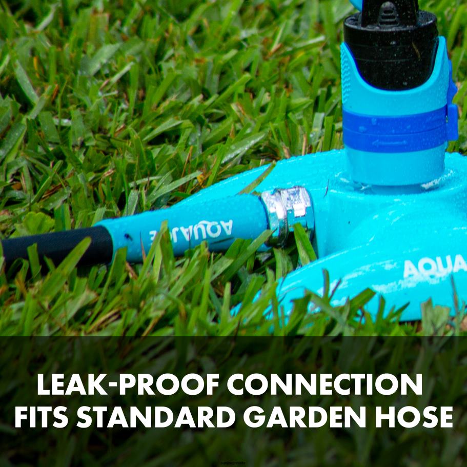 Tools | Sun Joe Aqua Joe AJ-MSSBM Turbo Drive 360o Sprinkler | 4 Spray Patterns | Customizable Coverage | 3,740 Sq. Ft. Max Coverage X862F492