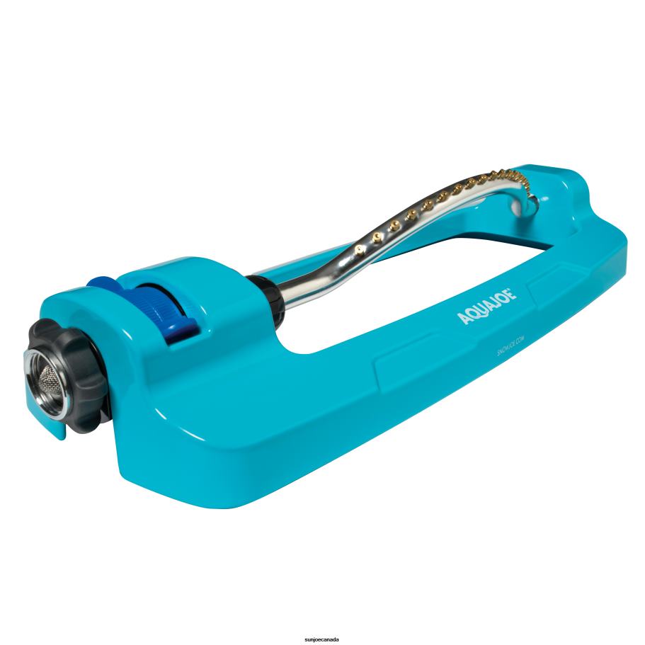 Tools | Sun Joe Aqua Joe AJ-OMS18-BRS Indestructible Metal Base Oscillating Sprinkler | Customizable Coverage | 4295 Sq. Ft. Max Coverage X862F853