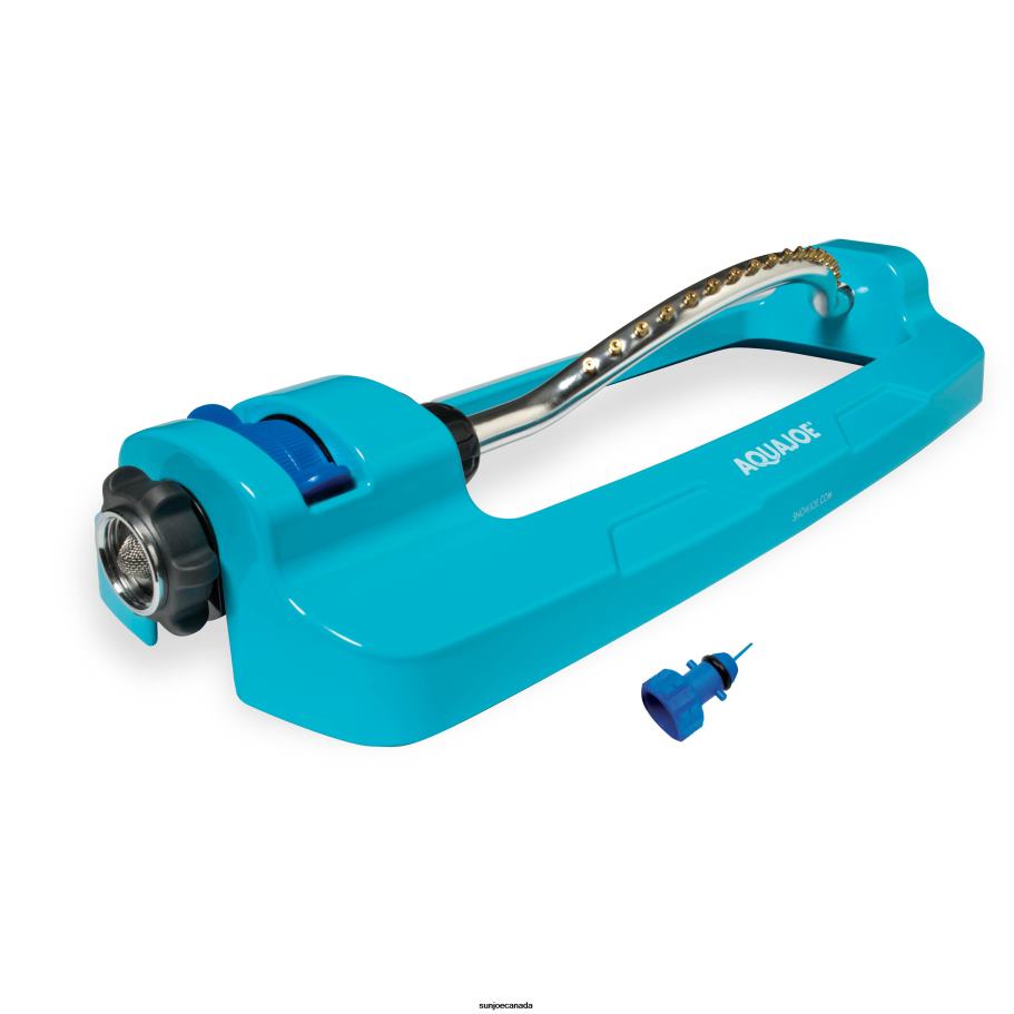 Tools | Sun Joe Aqua Joe AJ-OMS18-BRS Indestructible Metal Base Oscillating Sprinkler | Customizable Coverage | 4295 Sq. Ft. Max Coverage X862F853