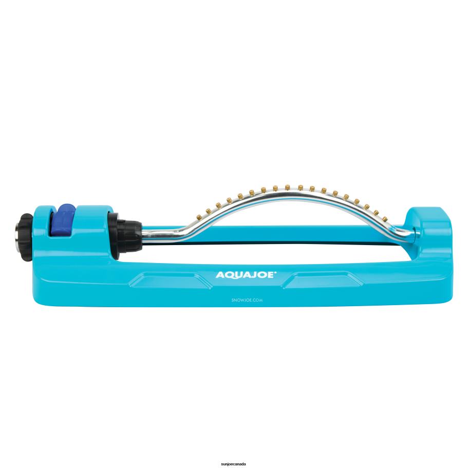 Tools | Sun Joe Aqua Joe AJ-OMS18-BRS Indestructible Metal Base Oscillating Sprinkler | Customizable Coverage | 4295 Sq. Ft. Max Coverage X862F853
