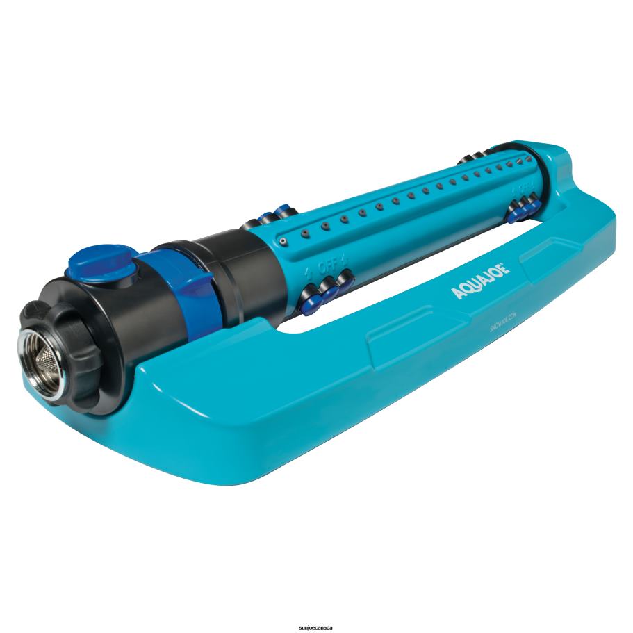 Tools | Sun Joe Aqua Joe AJ-OMS18-TRB Indestructible Metal Base Oscillating Sprinkler | Customizable Coverage | 4500 sq ft Max Coverage X862F499