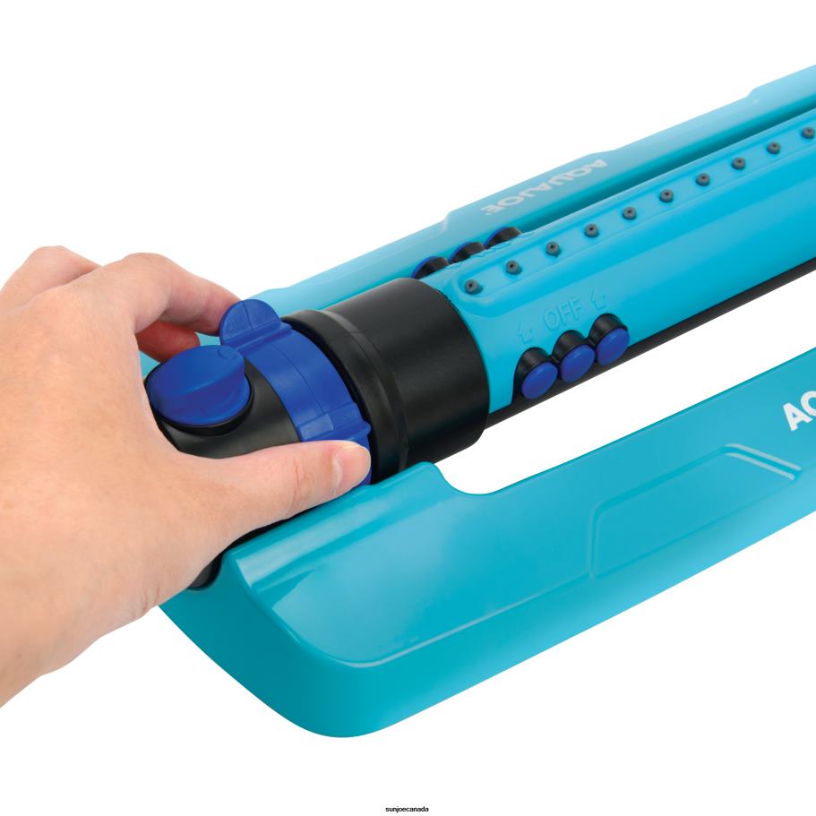 Tools | Sun Joe Aqua Joe AJ-OMS18-TRB Indestructible Metal Base Oscillating Sprinkler | Customizable Coverage | 4500 sq ft Max Coverage X862F499