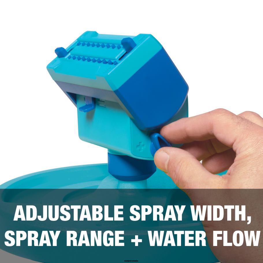 Tools | Sun Joe Aqua Joe AJ-OSPR20 Mini Gear-Driven Oscillating Sprinkler on Sled Base | Customizable Coverage | 4,250 Sq. Ft. Max Coverage X862F311