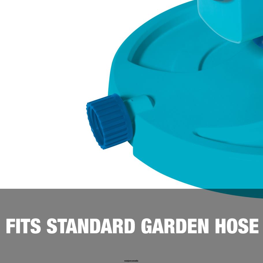 Tools | Sun Joe Aqua Joe AJ-OSPR20 Mini Gear-Driven Oscillating Sprinkler on Sled Base | Customizable Coverage | 4,250 Sq. Ft. Max Coverage X862F311