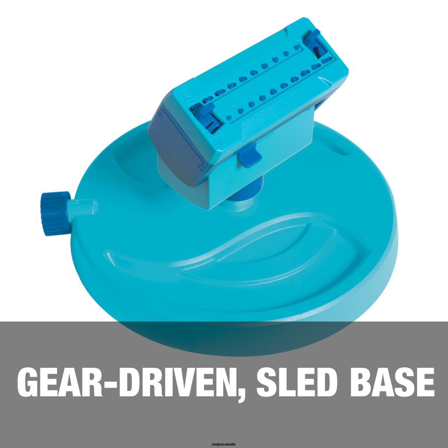 Tools | Sun Joe Aqua Joe AJ-OSPR20 Mini Gear-Driven Oscillating Sprinkler on Sled Base | Customizable Coverage | 4,250 Sq. Ft. Max Coverage X862F311