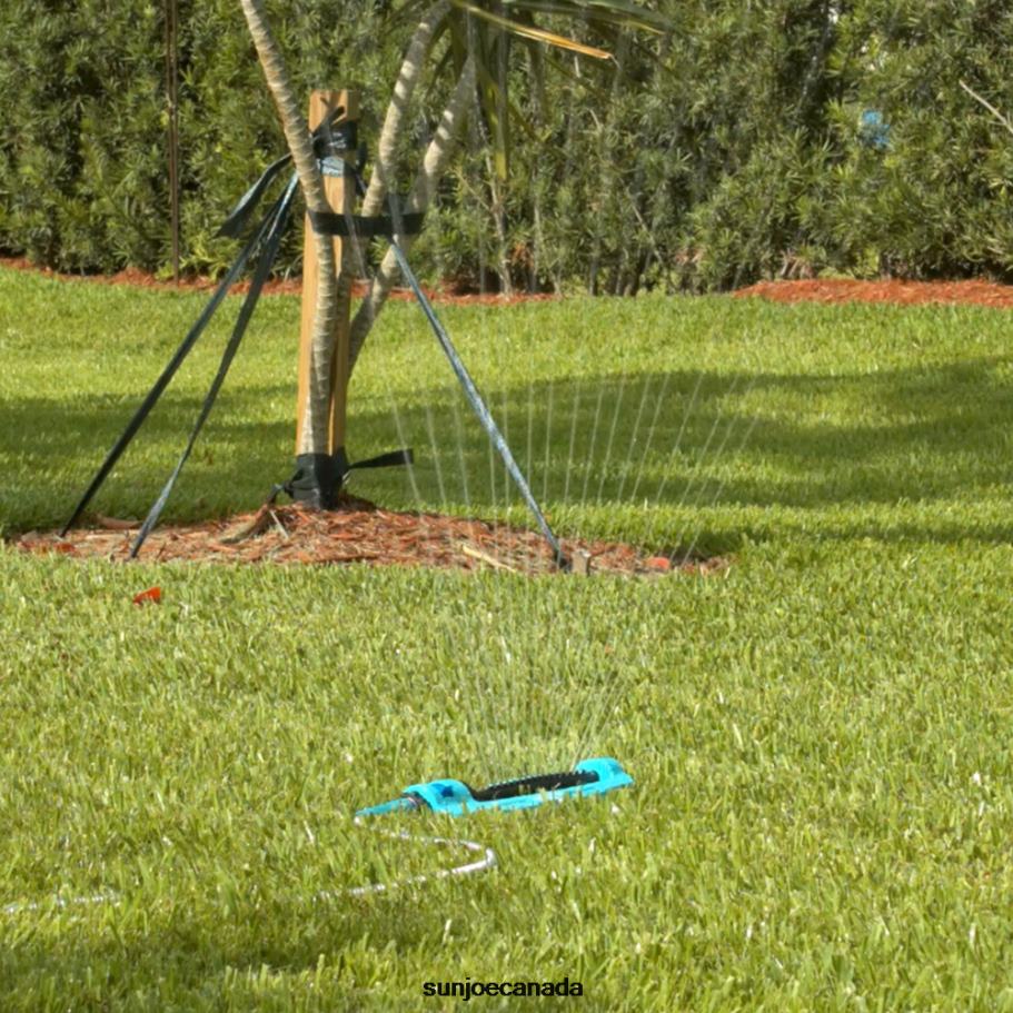 Tools | Sun Joe Aqua Joe SJI-OMS16 Indestructible Metal Base Oscillating Sprinkler | Adjustable Spray Patterns | 3,600 Sq. Ft. Max Coverage X862F857