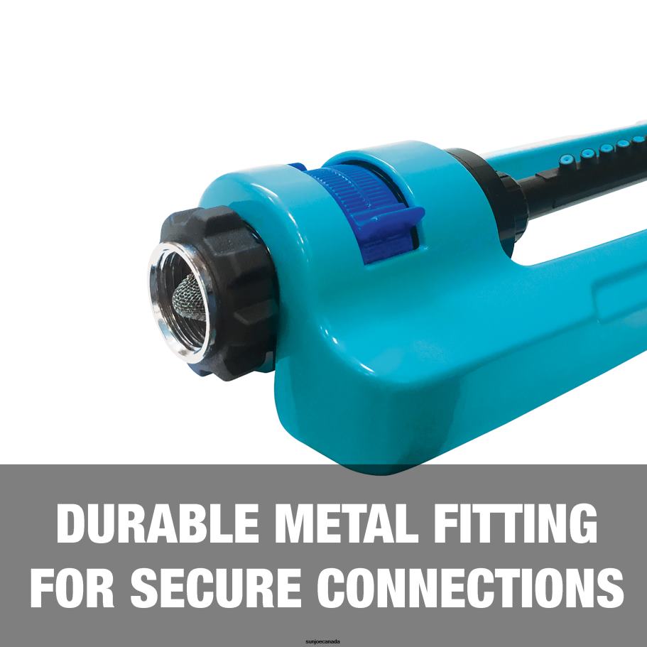 Tools | Sun Joe Aqua Joe SJI-OMS16 Indestructible Metal Base Oscillating Sprinkler | Adjustable Spray Patterns | 3,600 Sq. Ft. Max Coverage X862F857