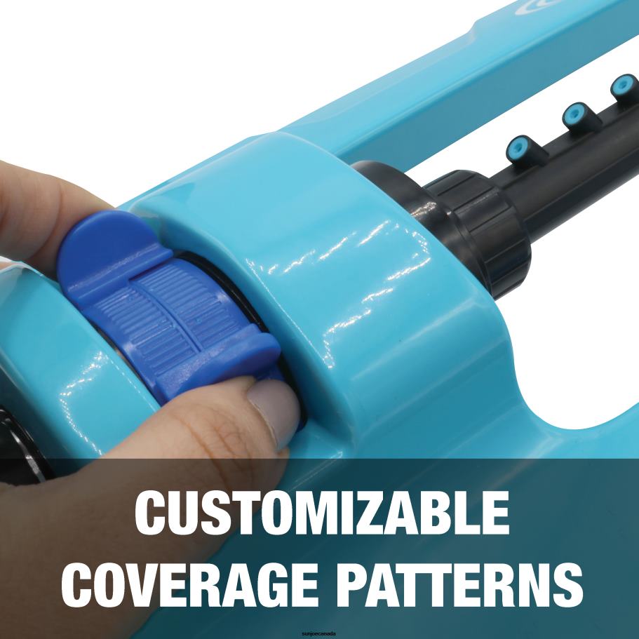 Tools | Sun Joe Aqua Joe SJI-OMS16 Indestructible Metal Base Oscillating Sprinkler | Adjustable Spray Patterns | 3,600 Sq. Ft. Max Coverage X862F857