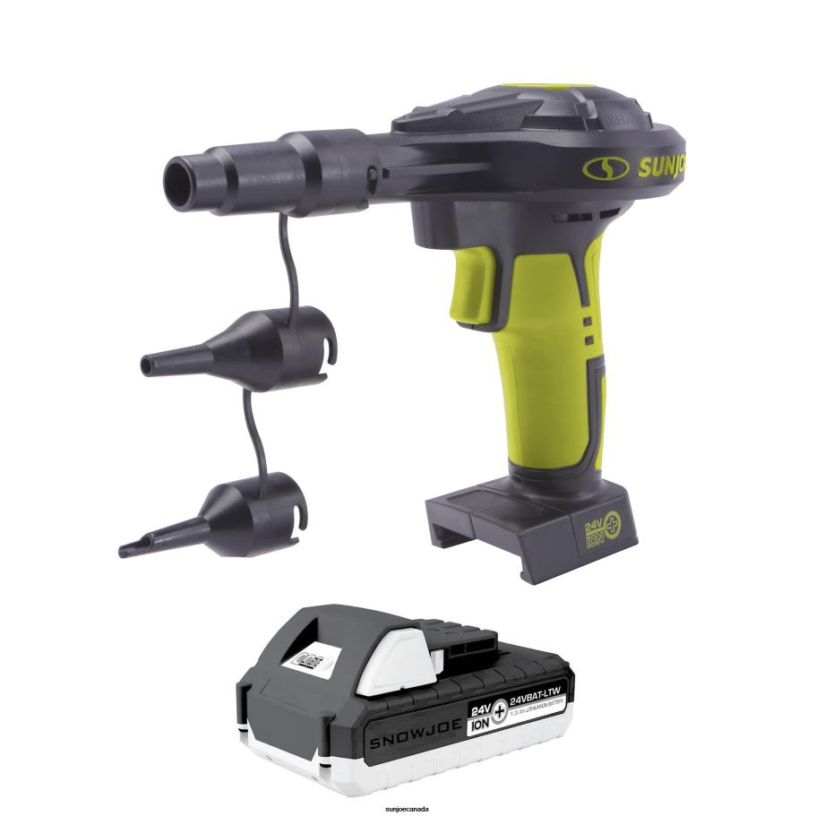 Tools | Sun Joe 24V-AJV-LTW 24-Volt* IONMAX High-Volume Inflator Kit | W/ 1.3-Ah Battery + Charger X862F668