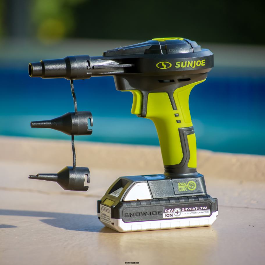 Tools | Sun Joe 24V-AJV-LTW 24-Volt* IONMAX High-Volume Inflator Kit | W/ 1.3-Ah Battery + Charger X862F668