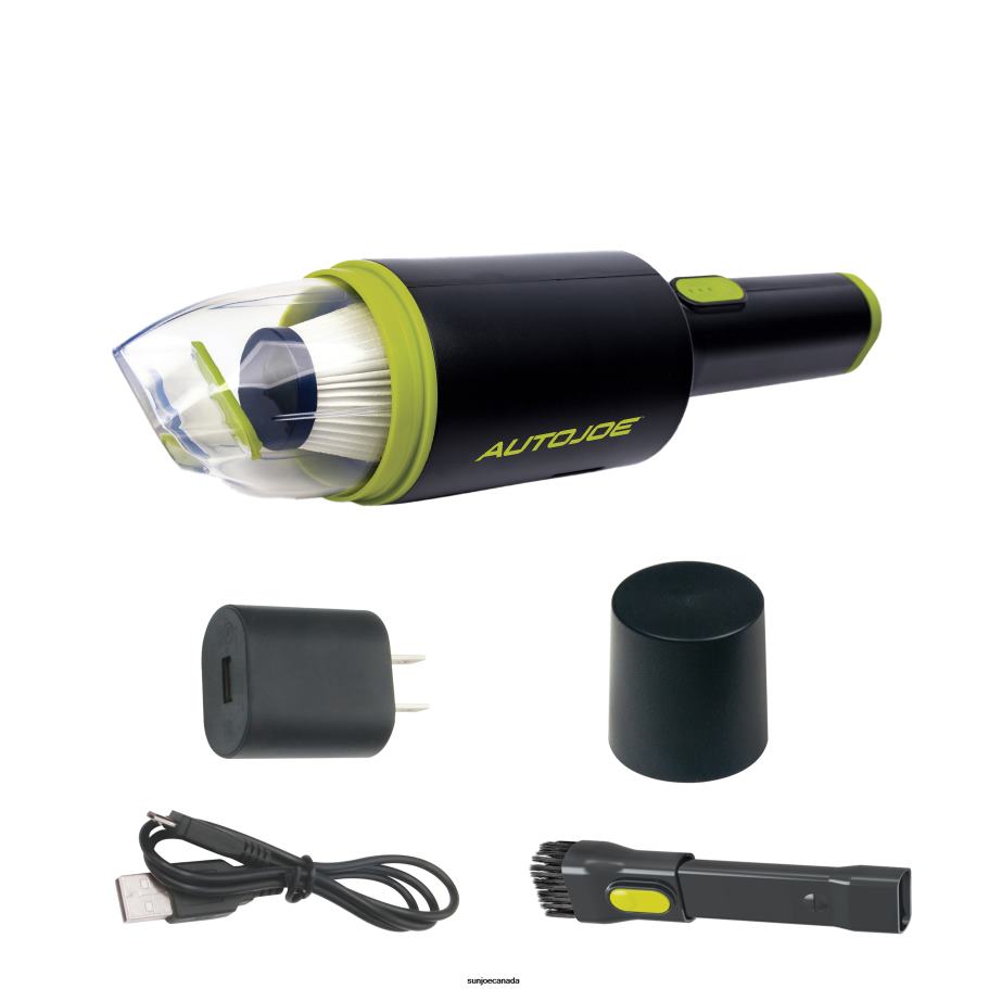 Tools | Sun Joe Auto Joe AJV1000 Cordless Handheld Vacuum Cleaner | 8.4-Volt | Ultra-Lightweight | HEPA Filtration w/ EZ Clear Collection Bin, USB Charging Block & Cable Included | For Home, Auto & RV