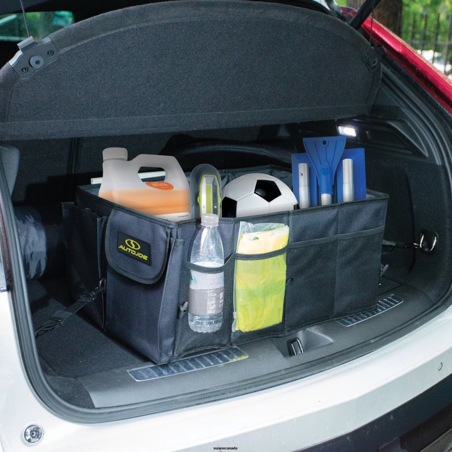 Tools | Sun Joe Auto Joe ATJ-CTSO-BLK Collapsible Auto Storage Organizer | w/ Anchor Straps and Toggle Fasteners for Hold Security | Adjustable Strap | Rip Resistant X862F20
