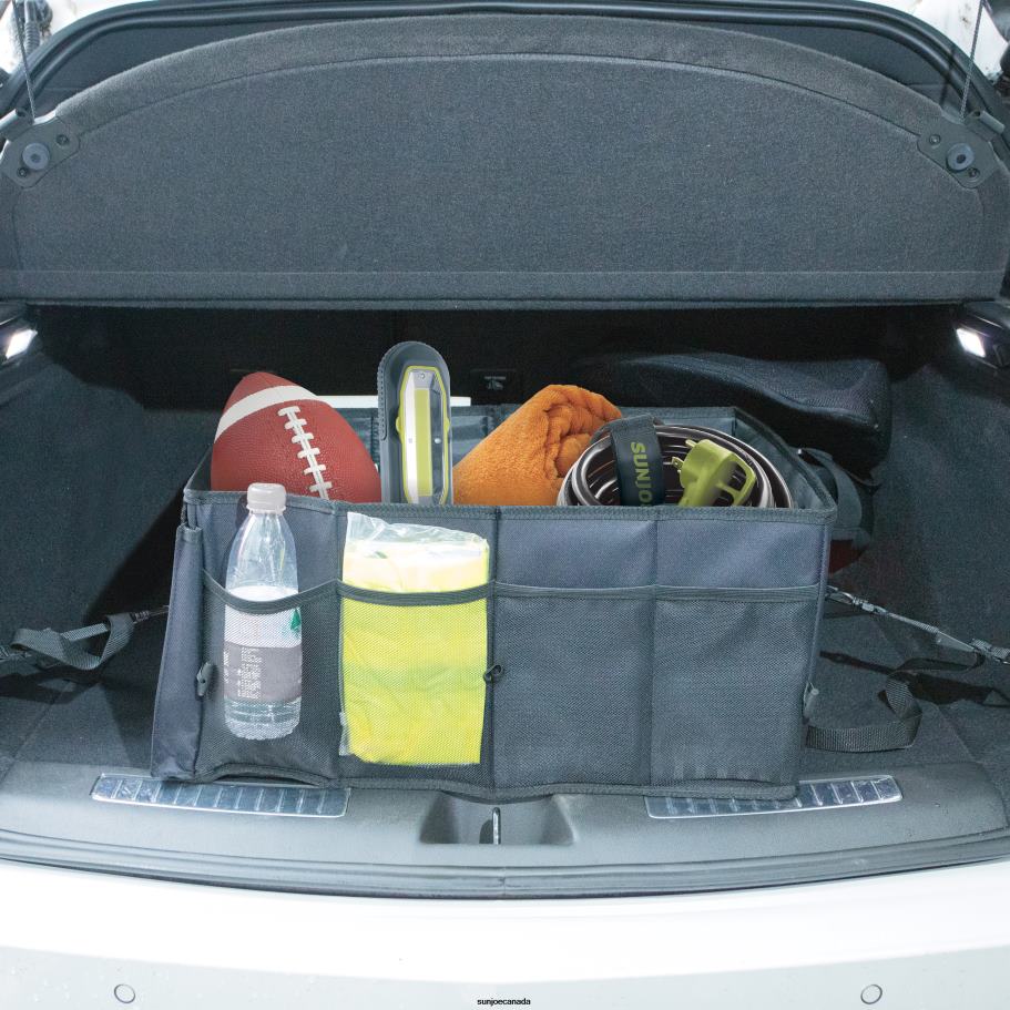 Tools | Sun Joe Auto Joe ATJ-CTSO-BLK Collapsible Auto Storage Organizer | w/ Anchor Straps and Toggle Fasteners for Hold Security | Adjustable Strap | Rip Resistant X862F20