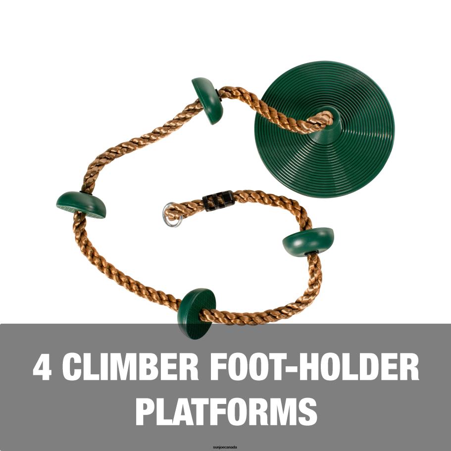 Tools | Sun Joe Bliss Outdoors BH-318S Rope Climber Swing W/ Carabiner & Tree Strap | 6.5-Foot Rope | 250 Lb. Capacity X862F524