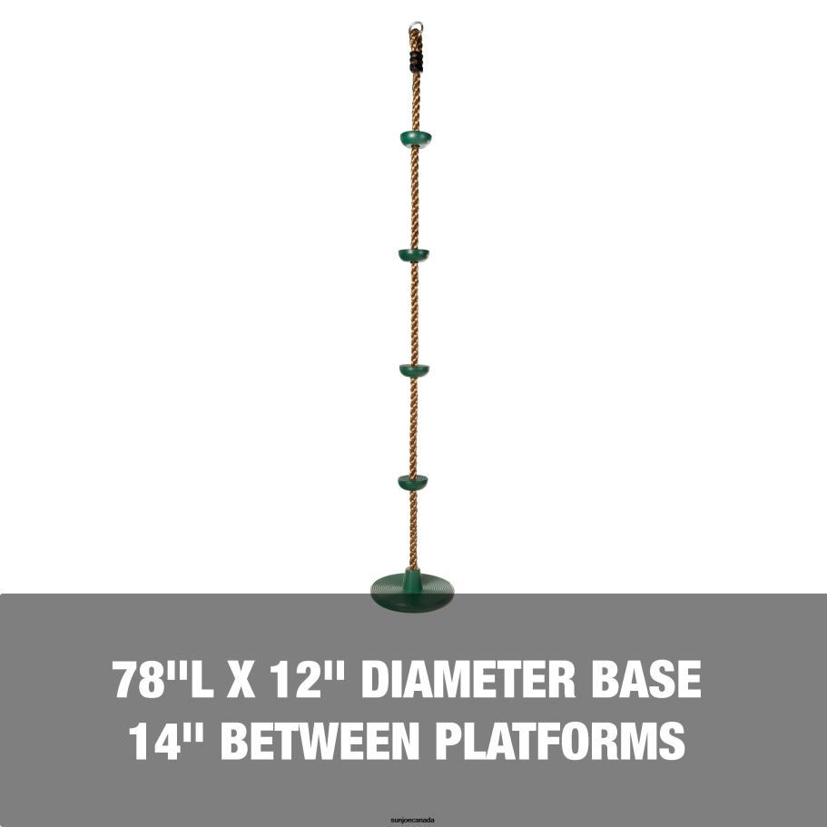 Tools | Sun Joe Bliss Outdoors BH-318S Rope Climber Swing W/ Carabiner & Tree Strap | 6.5-Foot Rope | 250 Lb. Capacity X862F524