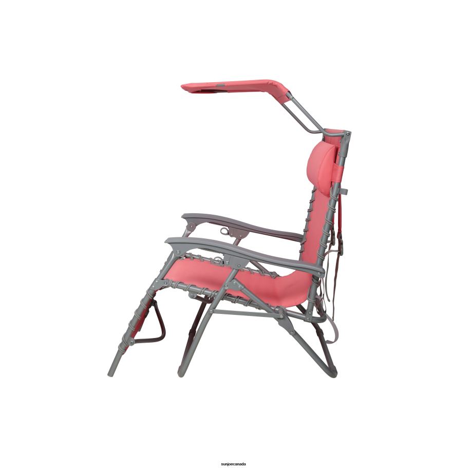 Tools | Sun Joe Bliss Hammocks GBC-026-CL Gravity Free Beach Chair w/ Pillow & Canopy | 26-in. Wide | Weather & Rust Resistant | 300 Lb. Capacity (Coral) X862F575