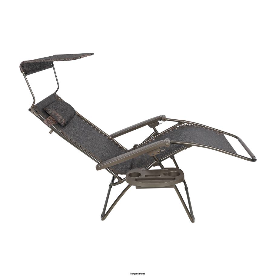 Tools | Sun Joe Bliss Hammocks GFC-435XWJ Gravity Free Chair w/ Canopy, Drink Tray, & Pillow | 33-in. Wide XXL | Weather & Rust Resistant | 360 Lb. Capacity X862F889