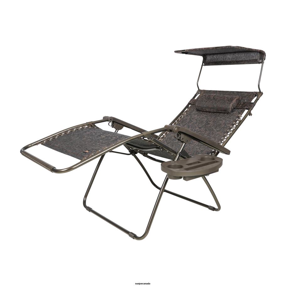 Tools | Sun Joe Bliss Hammocks GFC-435XWJ Gravity Free Chair w/ Canopy, Drink Tray, & Pillow | 33-in. Wide XXL | Weather & Rust Resistant | 360 Lb. Capacity X862F889