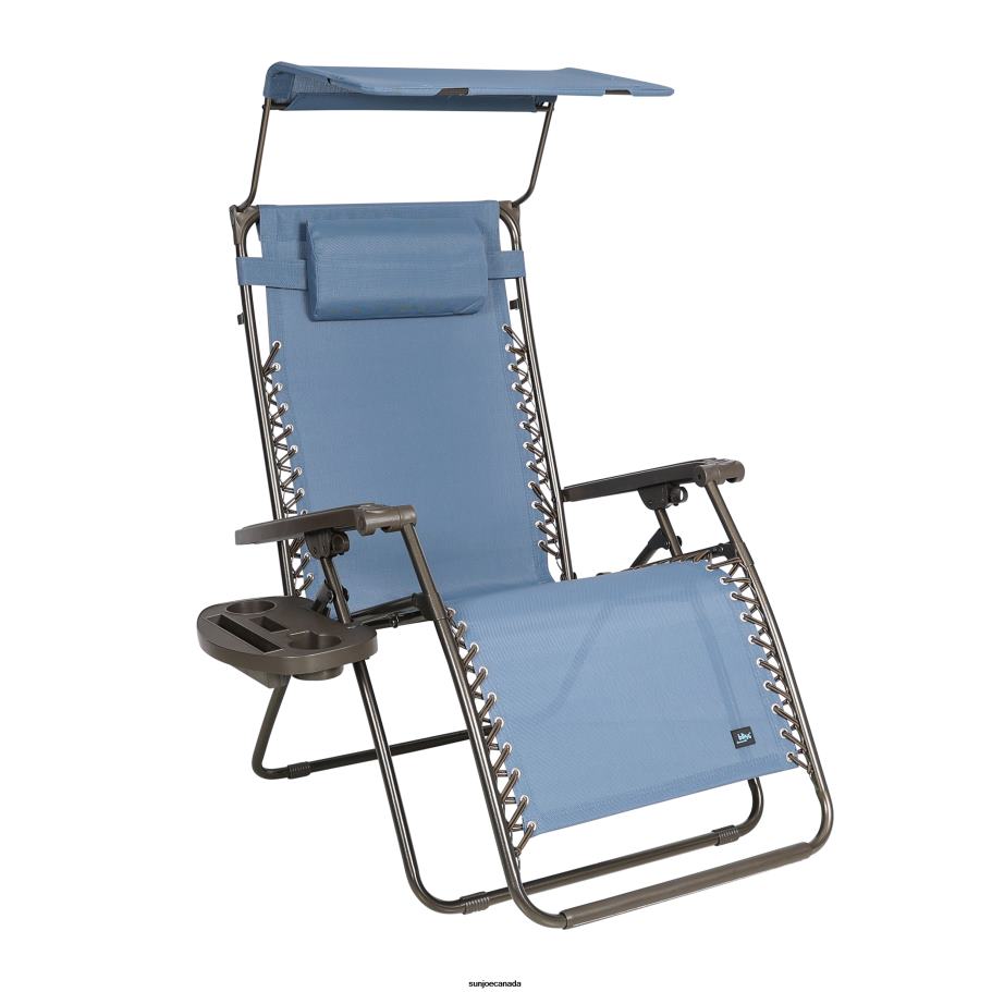 Tools | Sun Joe Bliss Hammocks GFC-436WDB Gravity Free Chair w/ Canopy , Drink Tray, & Pillow | 30-in. Wide XL | Weather & Rust Resistant | 360 Lb. Capacity X862F901