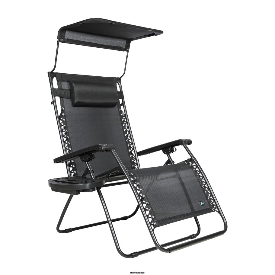 Tools | Sun Joe Bliss Hammocks GFC-438WBK Gravity Free Chair w/ Canopy , Drink Tray, & Pillow | 30-in. Wide XL | Weather & Rust Resistant | 360 Lb. Capacity X862F895