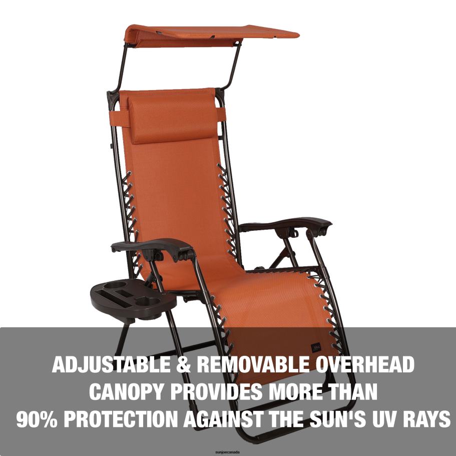 Tools | Sun Joe Bliss Hammocks GFC-439TC Gravity Free Chair w/ Canopy, Pillow, & Drink Tray | 26-in. Wide | Weather & Rust Resistant | 300 Lb. Capacity X862F582
