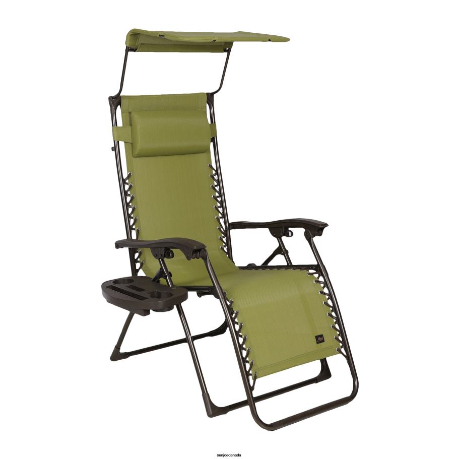 Tools | Sun Joe Bliss Hammocks GFC-450SG Gravity Free Chair w/ Canopy, Pillow, & Drink Tray | 26-in. Wide | Weather & Rust Resistant | 300 Lb. Capacity X862F583