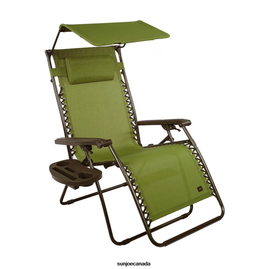 Tools | Sun Joe Bliss Hammocks GFC-450WSG Gravity Free Chair w/ Canopy , Drink Tray, & Pillow | 30-in. Wide XL | Weather & Rust Resistant | 360 Lb. Capacity X862F903