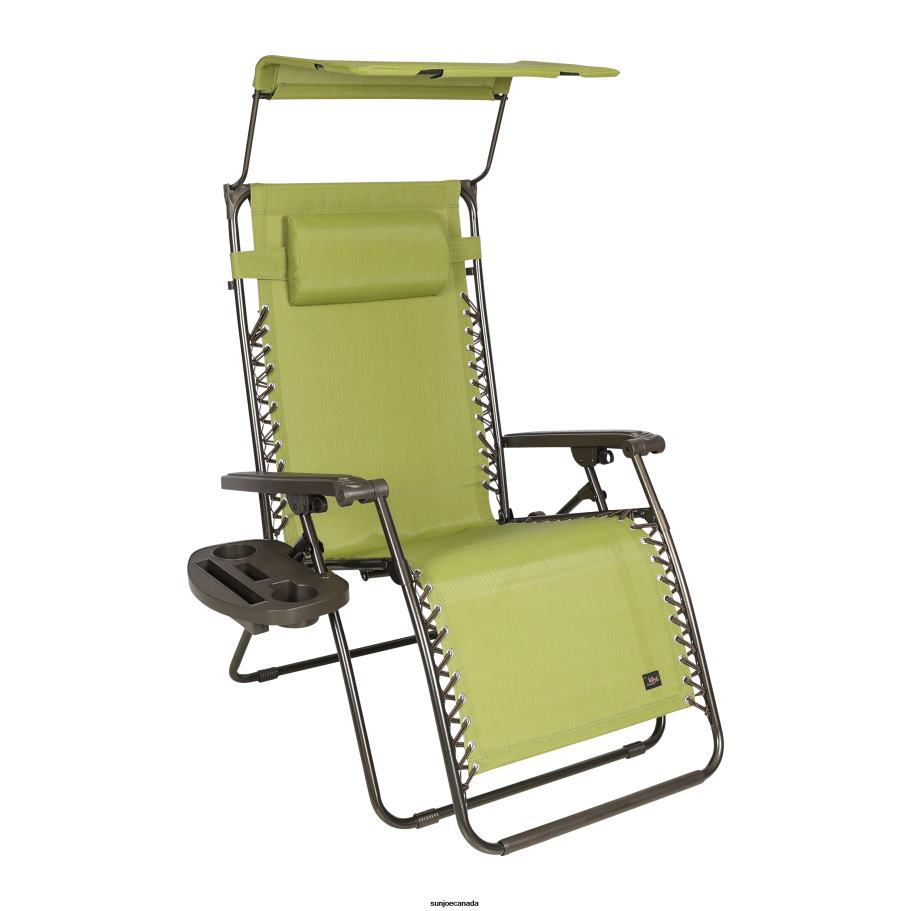 Tools | Sun Joe Bliss Hammocks GFC-450XWSG Gravity Free Chair w/ Canopy, Drink Tray, & Pillow | 33-in. Wide XXL | Weather & Rust Resistant | 360 Lb. Capacity X862F904