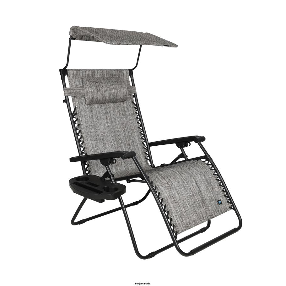 Tools | Sun Joe Bliss Hammocks GFC-451XWP Gravity Free Chair w/ Canopy, Drink Tray, & Pillow | 33-in. Wide XXL | Weather & Rust Resistant | 360 Lb. Capacity X862F883